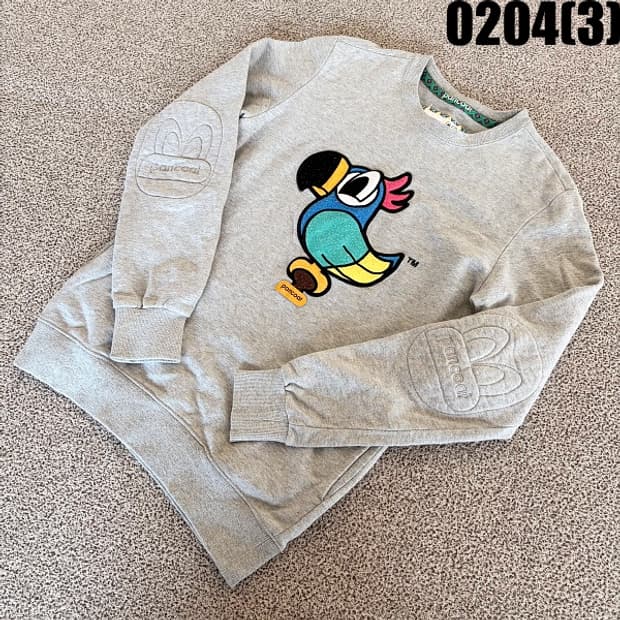 [S] 팬콧 여성 그레이 패치 디테일 맨투맨 0204(3)