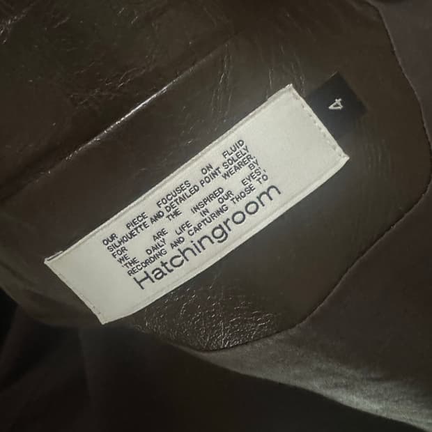 해칭룸 레더 자켓