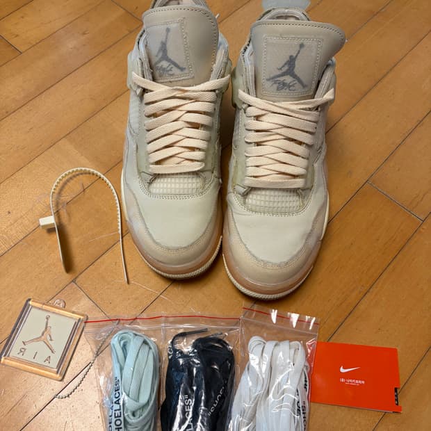 조던4 오프화이트 us11