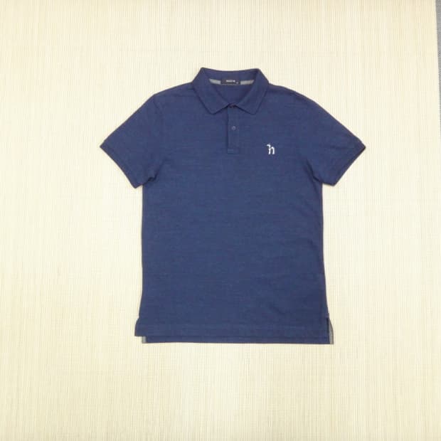 (95-100) 헤지스 남성 슬림 카라 반팔티