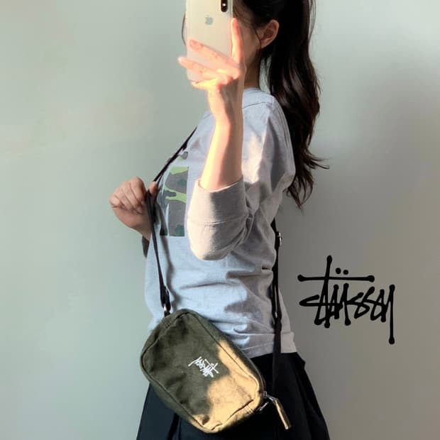 스투시 워시드 크로스백