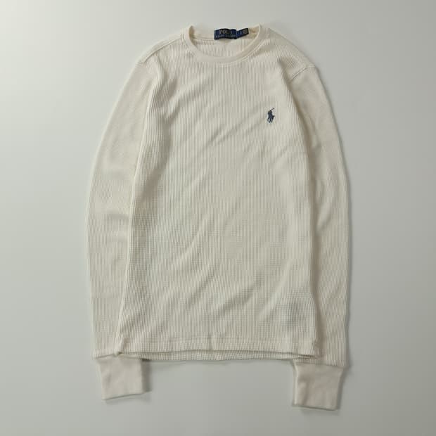 CK244 S 폴로 와플 아이보리 티셔츠