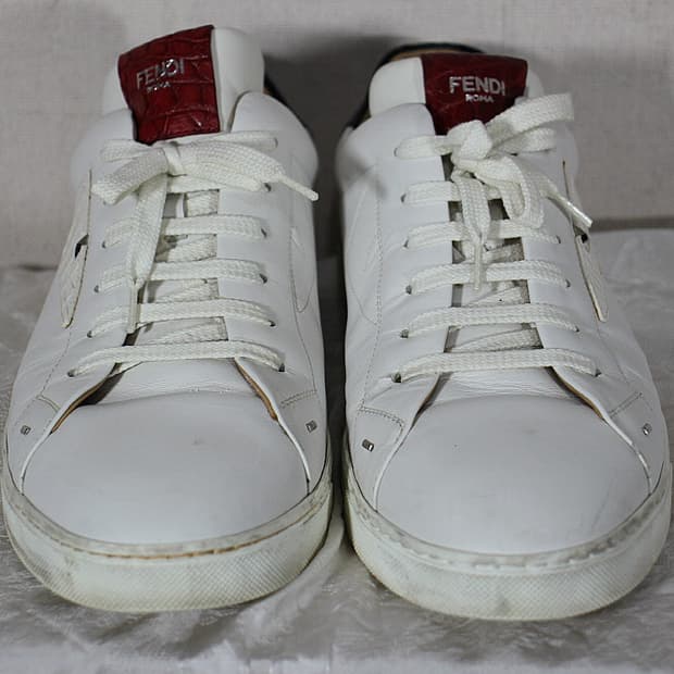 Fendi 팬디 가죽 화이트 스니커즈 10