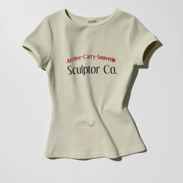 [XS] 스컬프터 Archive Pigment Baby Tee