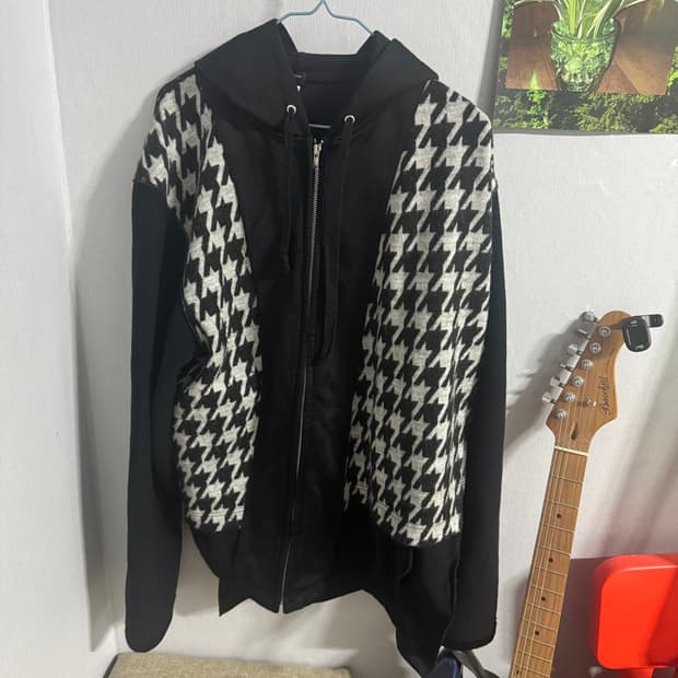 꼼데가르송 옴므 플러스 비대칭 후드집업