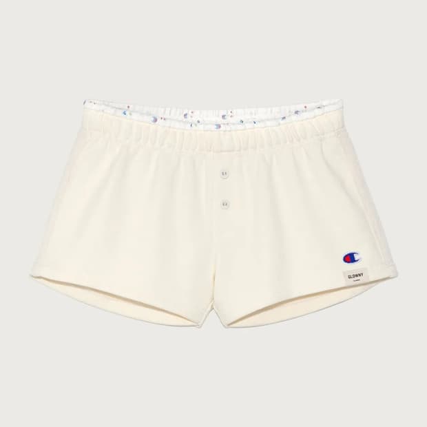 [M] 글로니 x 챔피온 스웨트 미니 쇼츠 크림