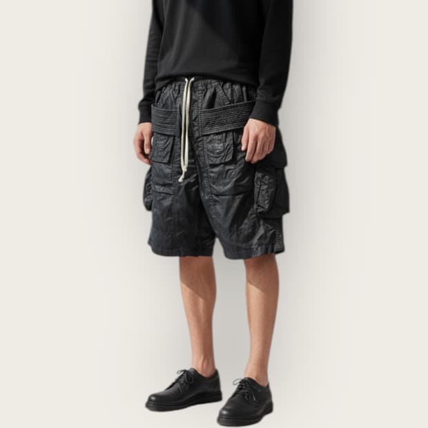 32/ 릭오웬스 다크쉐도우 코팅 태권도 반팬츠