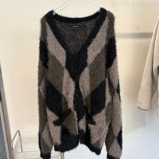 NUMBER (N)ine argyle knit cardigan
