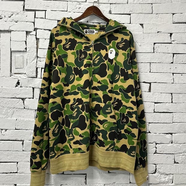 Bape Camouflage hooded zip-up