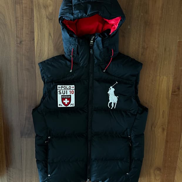 폴로 랄프로렌 빅포니 스위스 패딩조끼 S