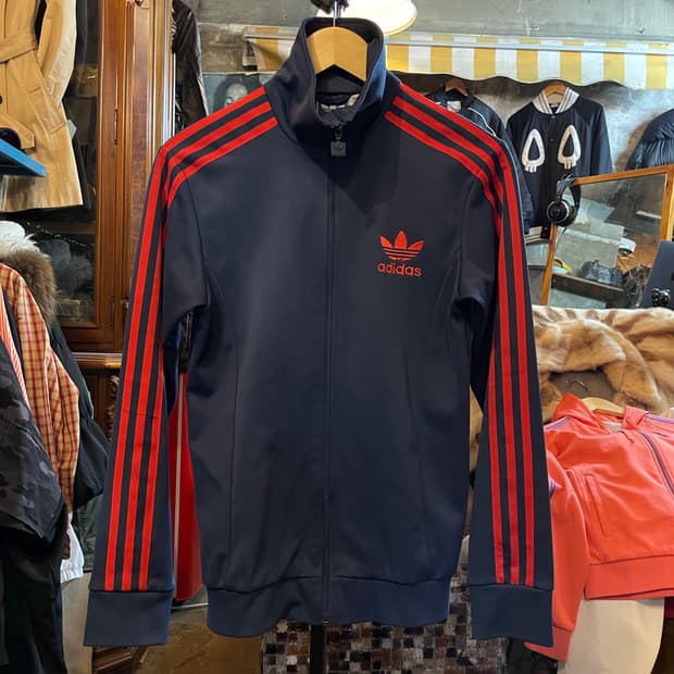 아디다스 클래식 파이어버드 트랙탑 저지 자켓 진회색/주황