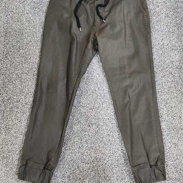 *유니크한 빈티지 코팅 조거 팬츠 (33-34)