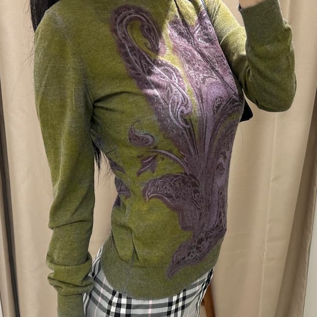 에트로 Etro 페이즈리 패턴 캐시미어 니트 R2606