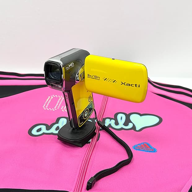 산요 작티 빈티지 캠코더 14MEGA 옐로우