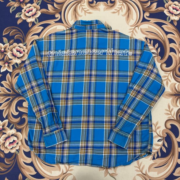 (M)디스이즈 네버댓 플란넬 체크셔츠