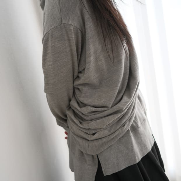 2015 AW Layered transformed hoodie