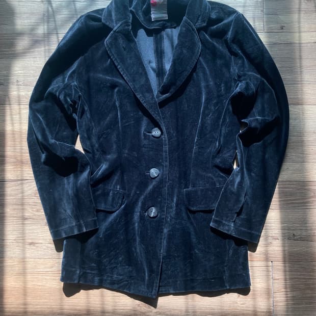 알바로사 하와이안 히비스커스 갸루 y2k 벨벳 블레이저