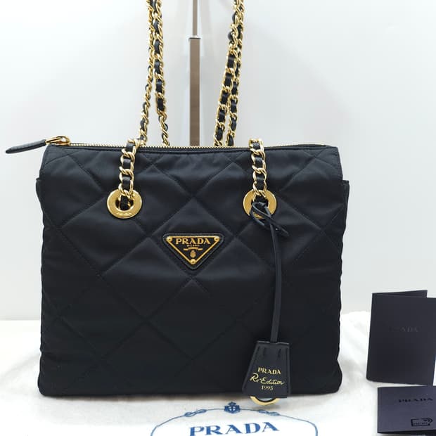 [정품] 프라다 리에디션 1995 체인 토트백 1BG468