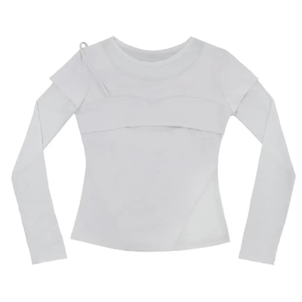 오호스 레이어드 숄더스트랩롱슬리브 Layered Shoulder Stra