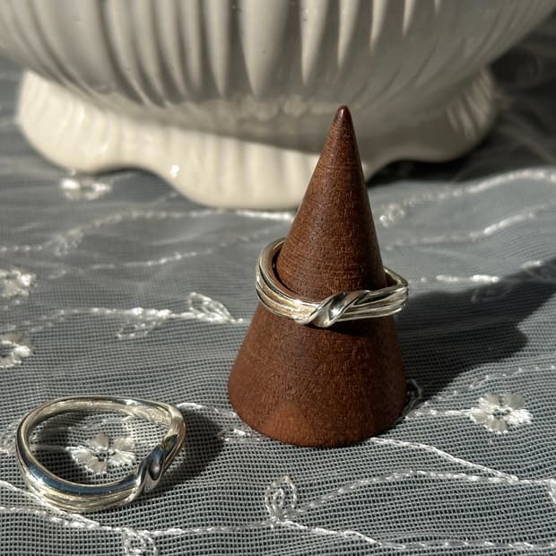 Minimal Wave Twist 925Silver Ring