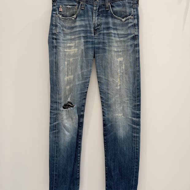 00‘s Adriano Goldschmied 워싱 패치워크 데님 팬츠