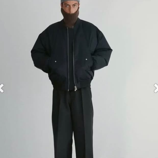 (새상품) 렉토 오버사이즈 나일론 다운 항공점퍼