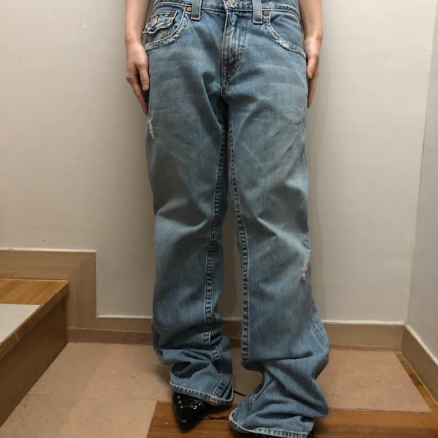 빈티지 트루릴리젼 데님 부츠컷 팬츠