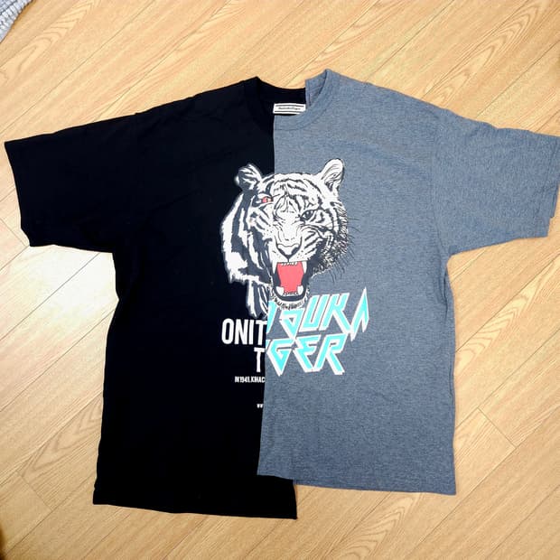 오니츠카타이거 타이거 그래픽 티셔츠 105