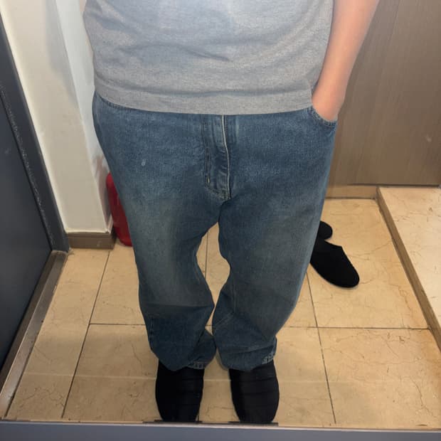 로드존 그레이 데님팬츠 L