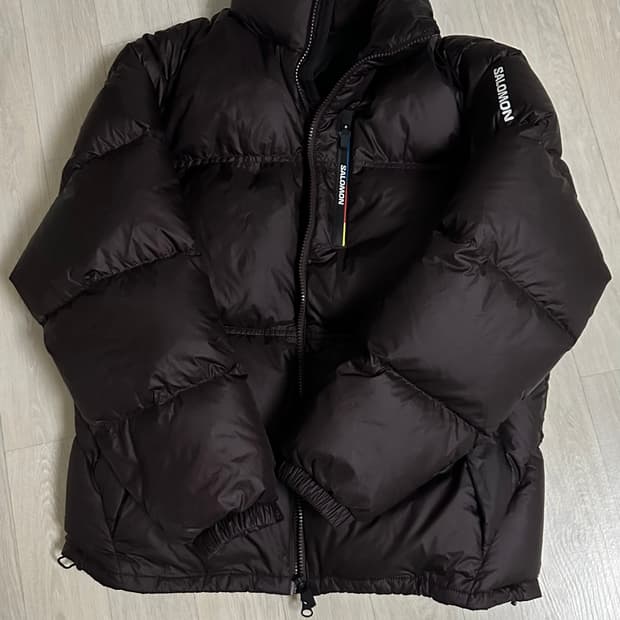 살로몬 컨투어 다운 자켓 초콜렛 브라운 S 공용