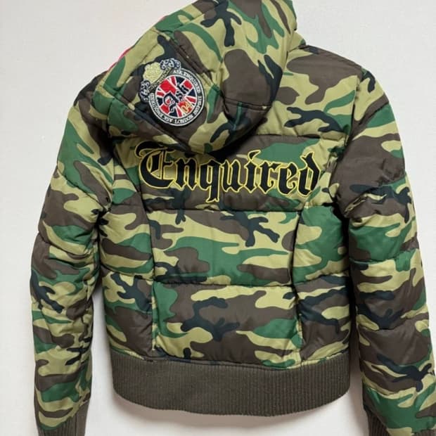 [ASK]카모 밀리터리 숏패딩