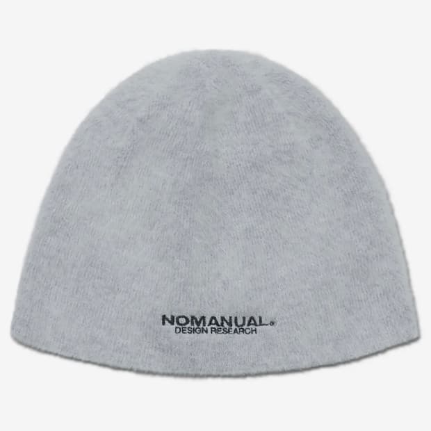 노매뉴얼 NM HAIRY BEANIE - LIGHT GRAY