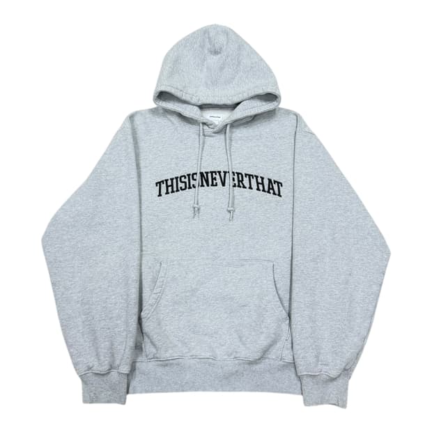디스이즈네버댓 아치로고 스웻 후드티 그레이 L