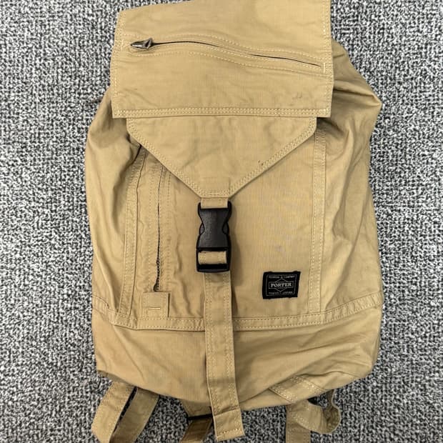 요시다포터 코튼 럭색 백팩