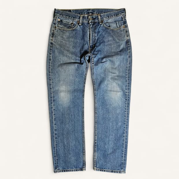 [34X32][리바이스]505™레귤러 스트레이트 유즈드워시드 데님