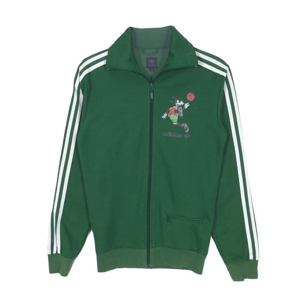 Adidas 구피 농구 그래픽 그린 트랙탑 XS