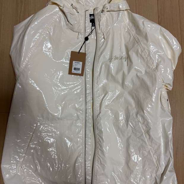 스투시 비치 쉘 코티드 립스탑 본 