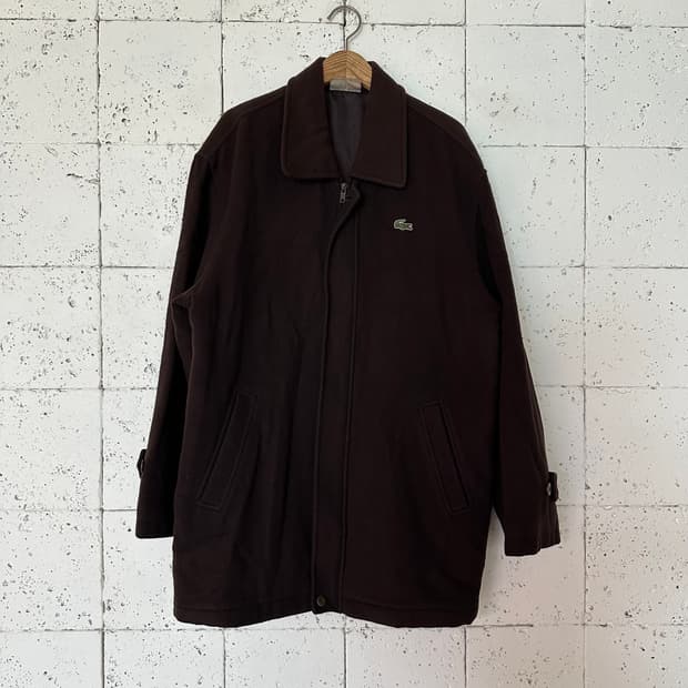 105 라코스테 모직 코트 브라운