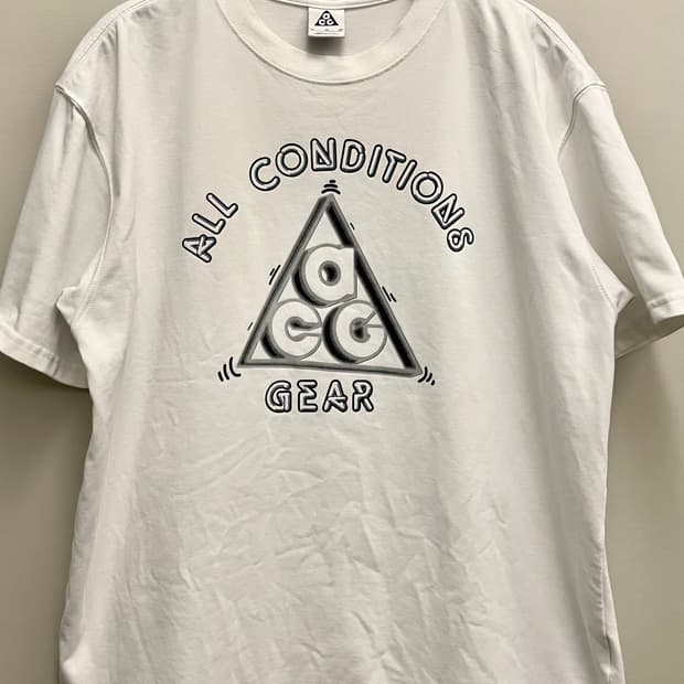 (XL)나이키 ACG 행 루즈 서밋 반팔티셔츠 화이트 