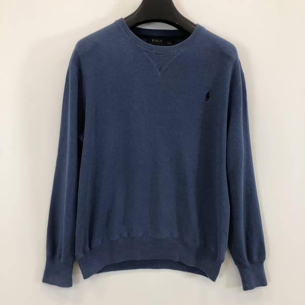 폴로 랄프로렌 블루 코튼니트 L