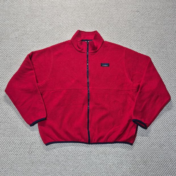 90s 엘엘빈 플리스 짚업