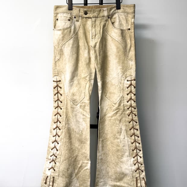 토네이도마트 레이스업 플레어 팬츠