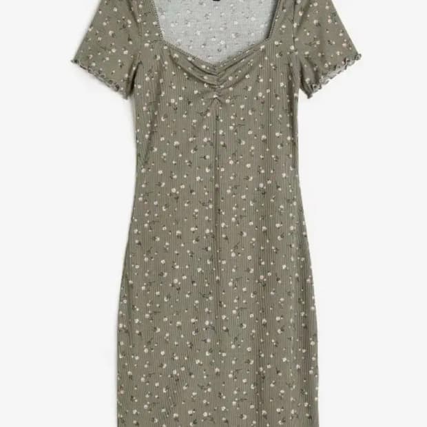 H&M 플로랄 바디콘 원피스 s 새상품