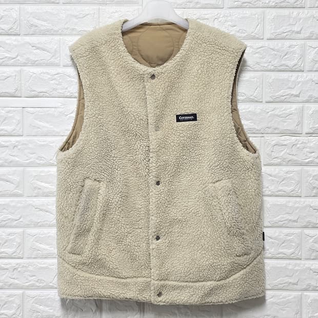 택포) 커버낫 양면 뽀글이 조끼 베스트 M