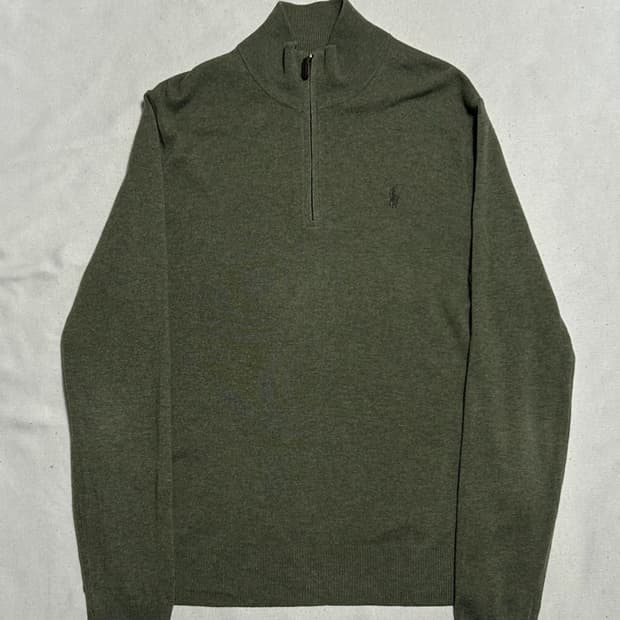 🫶🏻 폴로랄프로렌 카키 반집업 울 니트 🫶🏻