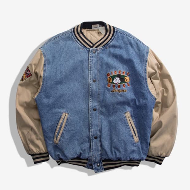 T-1976 90s Disney denim varsity jacket