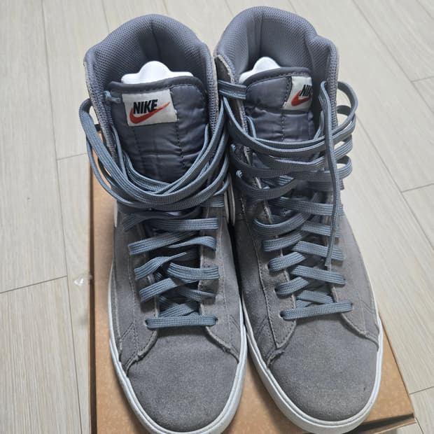 나이키 덩크 하이 스웨이드 그레이 회색 275