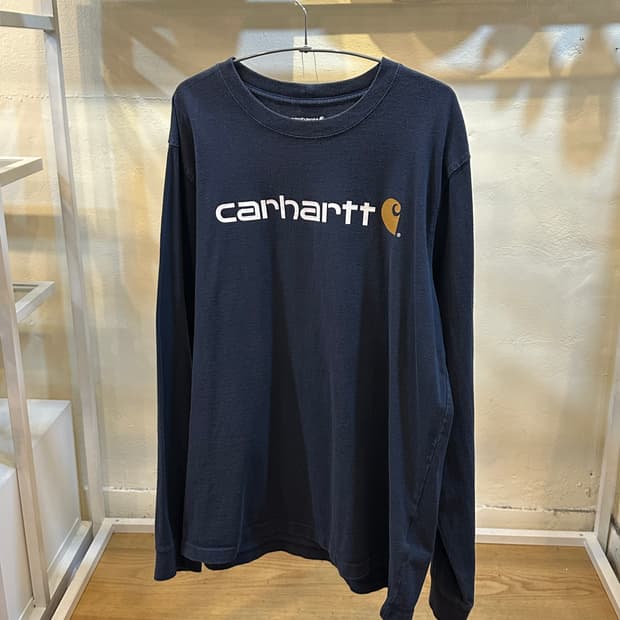칼하트 롱 슬리브 긴팔 티셔츠 네이비 L