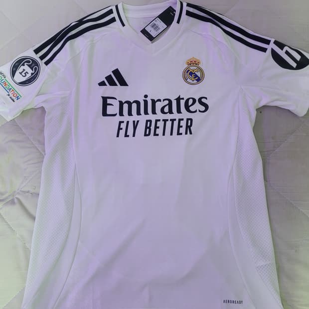 24/25 레알 마드리드 홈 벨링엄 풀패치 레플리카 L사이즈