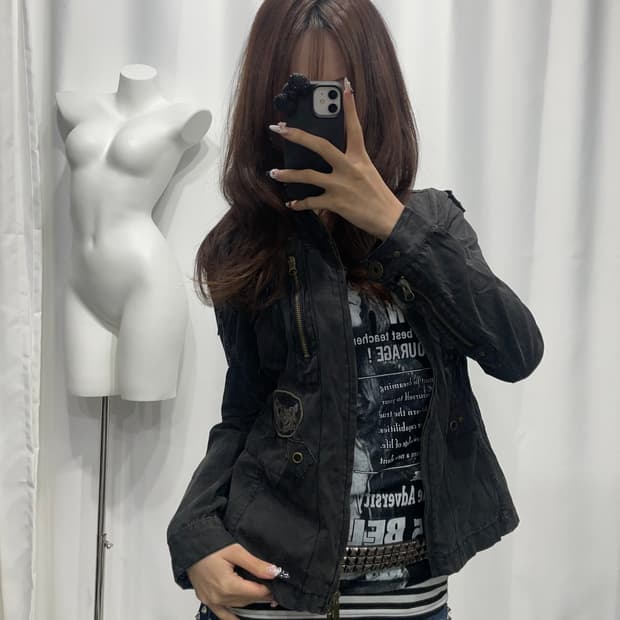 🎸블랙 패치 디테일 자켓🎸